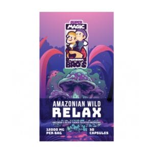 Super Magic Mushroom Bro’s - Amazonian Wild RELAX - 400MG Capsules | Schedule35 Canada